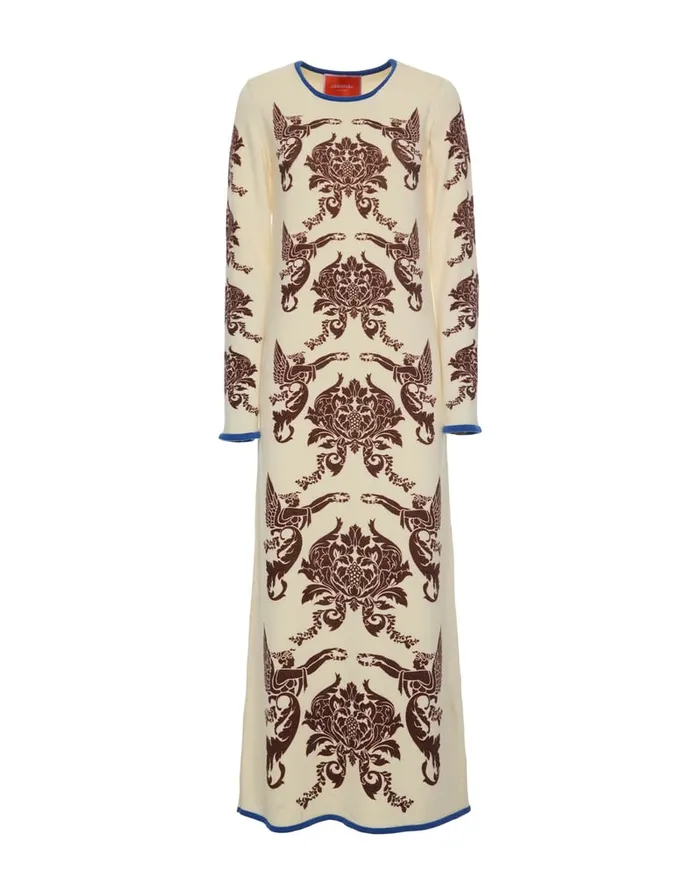 La Doublej Cherubs Knit Dress Cherubs Ivory In Wool Women Knitwear