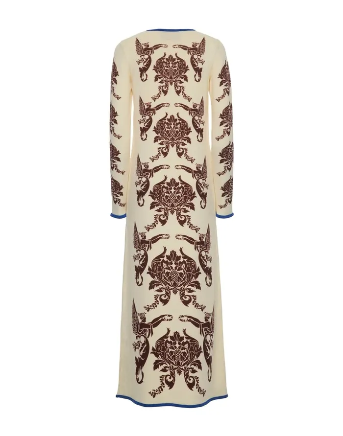 La Doublej Cherubs Knit Dress Cherubs Ivory In Wool Women Knitwear