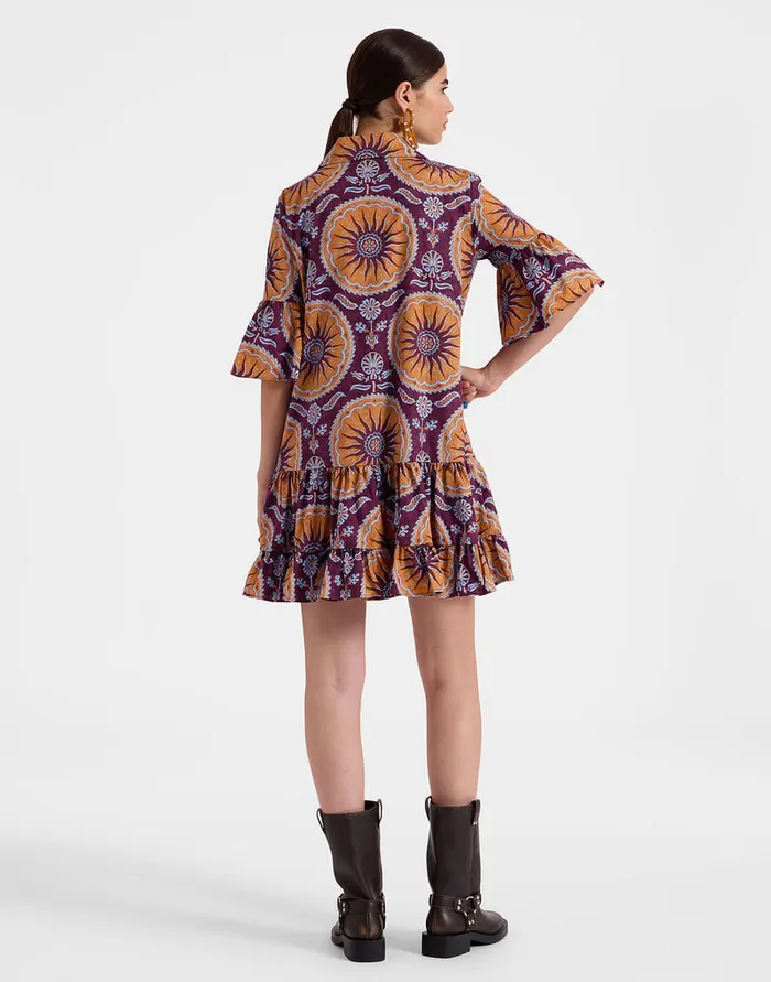 La Doublej Choux Dress Sovereign Purple In Summer Poplin Women Dresses