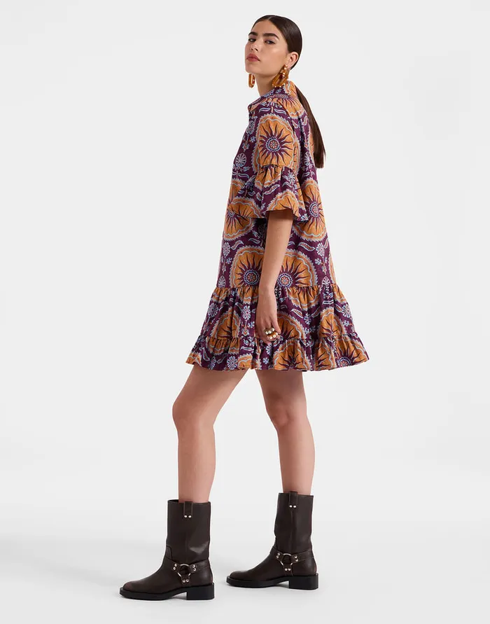 La Doublej Choux Dress Sovereign Purple In Summer Poplin Women Dresses