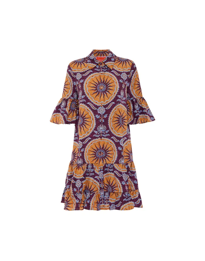 La Doublej Choux Dress Sovereign Purple In Summer Poplin Women Dresses
