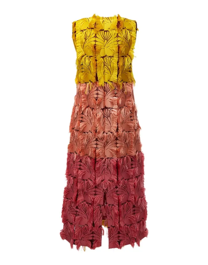 La Doublej Column Dress Jacquard Multicolor In Jacquard Women Dresses