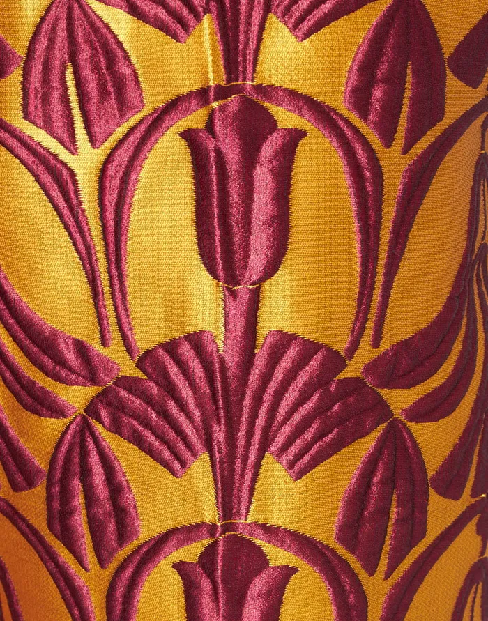 La Doublej Hendrix Pants Papyrus Gold In Jacquard Women Shorts and Pants