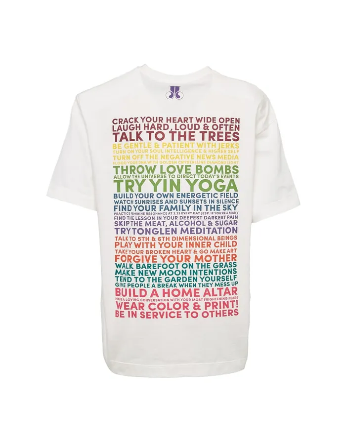 La Doublej House TShirt Off White In Jersey Women TShirts and Sweatshirts