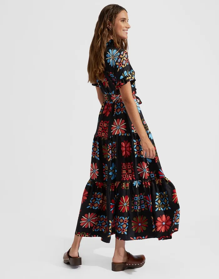 La Doublej Long And Sassy Dress Vetrata Grande In Silk Twill Women Dresses