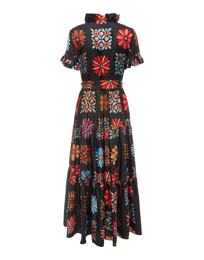 La Doublej Long And Sassy Dress Vetrata Grande In Silk Twill Women Dresses