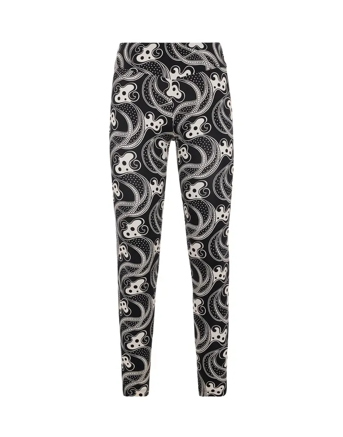 La Doublej Magica Leggings Aperol Black and White In Jersey Stretch Women Loungewear