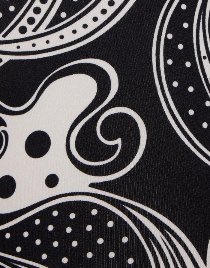 La Doublej Magica Leggings Aperol Black and White In Jersey Stretch Women Loungewear