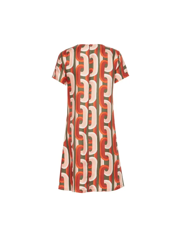La Doublej Mini Swing Dress Prometheus Pale Pink In Silk Twill Women Dresses