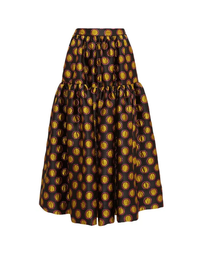 La Doublej Oscar Skirt Winter Sun Black In Jacquard Women Skirts