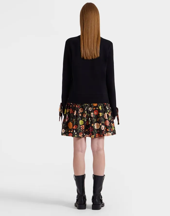 La Doublej Sporty Dress Botticelli Black In Twill Women Dresses