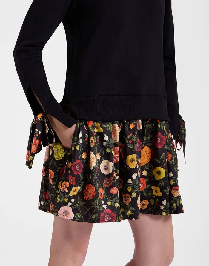 La Doublej Sporty Dress Botticelli Black In Twill Women Dresses