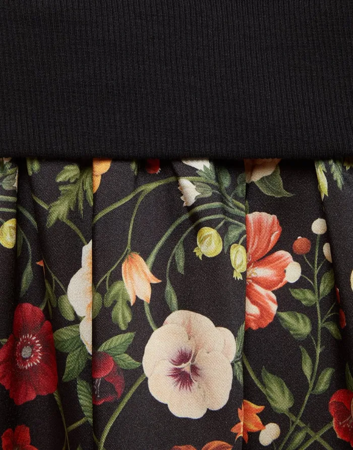 La Doublej Sporty Dress Botticelli Black In Twill Women Dresses