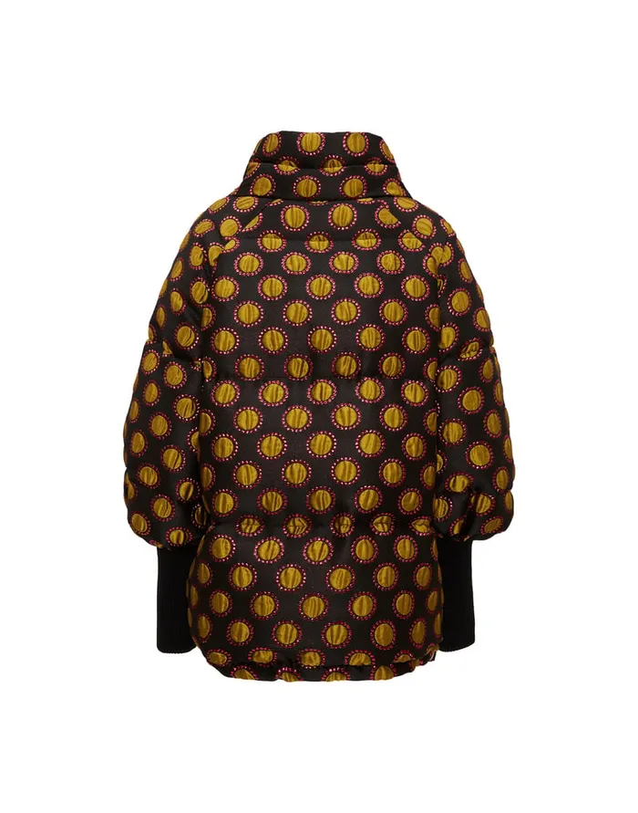 La Doublej St Moritz Reversible Jacket Winter Sun Black In Jacquard Women Outerwear