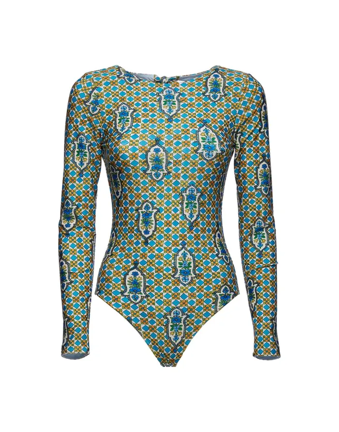 La Doublej Surf Suit Santachiara In Lycra Women Swimwear