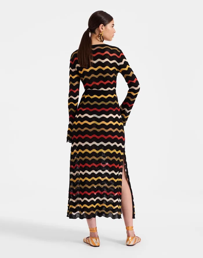 La Doublej Zephyr Dress Black In Lace Women Dresses