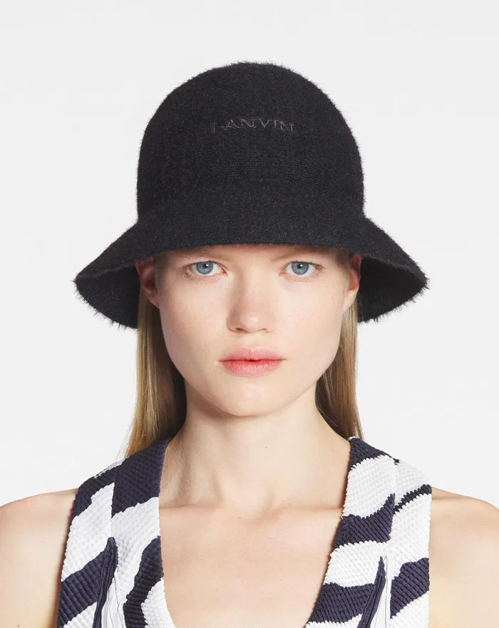 Lanvin Cotton Bucket Hat Black Men Lanvin Hats Lanvin Cotton Bucket Hat Black Men Lanvin Hats