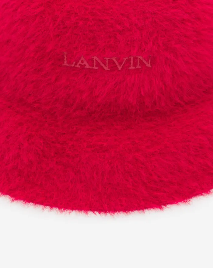 Lanvin Cotton Bucket Hat Poppy Red Men Lanvin Hats Lanvin Cotton Bucket Hat Poppy Red Men Lanvin Hats