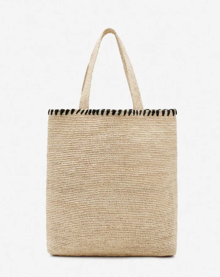 Lanvin Raffia Tote Bag Naturalblack Women Lanvin Tote Bags and Top Handle Bags Lanvin Raffia Tote Bag Naturalblack Women Lanvin Tote Bags and Top Handle Bags