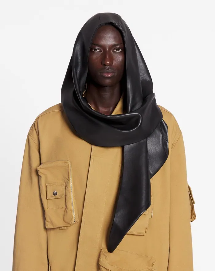 Lanvin X Future Leather Hood Black Women Lanvin Hats