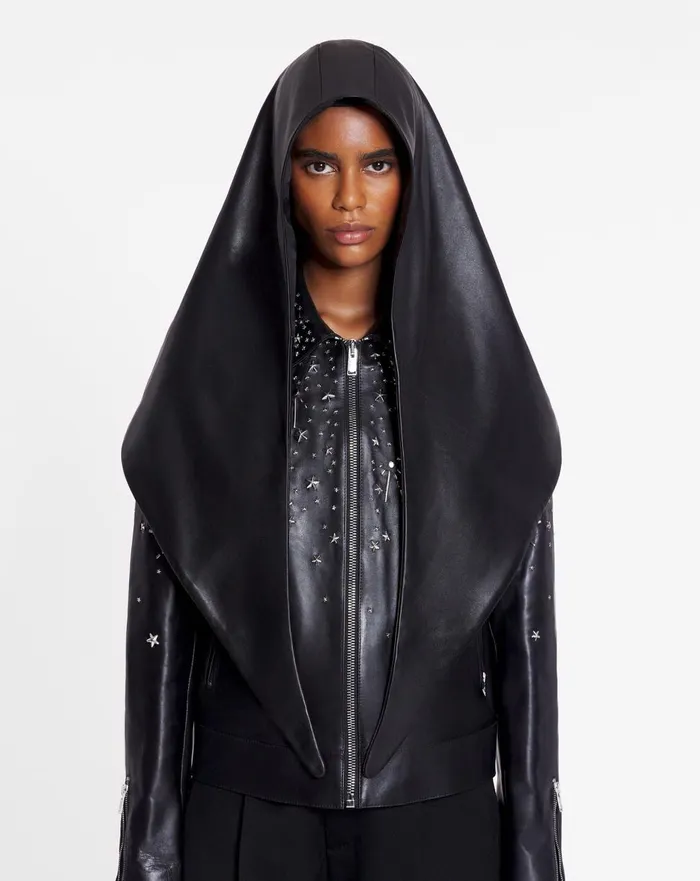 Lanvin X Future Leather Hood Black Women Lanvin Hats