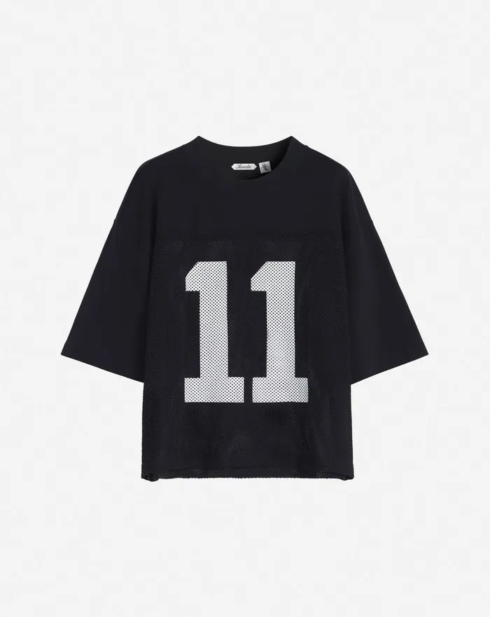 Lanvin X Future Loosefit Mesh Tshirt Black Women Lanvin TShirts and Sweatshirts