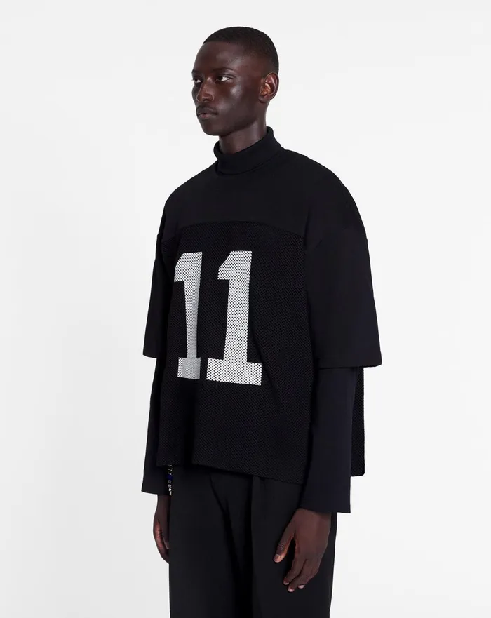 Lanvin X Future Loosefit Mesh Tshirt Black Women Lanvin TShirts and Sweatshirts Lanvin X Future Loosefit Mesh Tshirt Black Women Lanvin TShirts and Sweatshirts