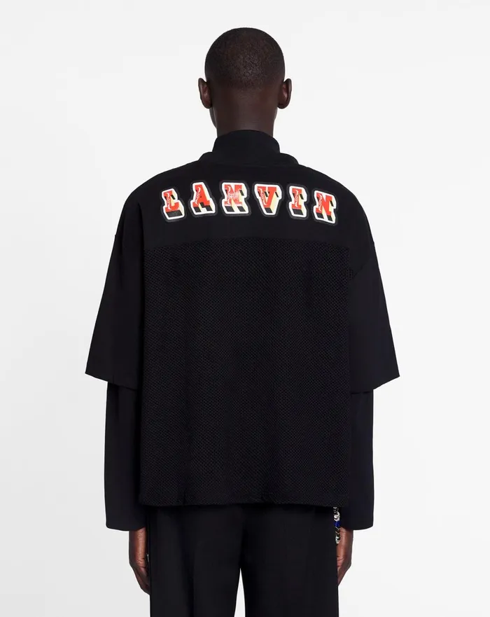 Lanvin X Future Loosefit Mesh Tshirt Black Women Lanvin TShirts and Sweatshirts Lanvin X Future Loosefit Mesh Tshirt Black Women Lanvin TShirts and Sweatshirts