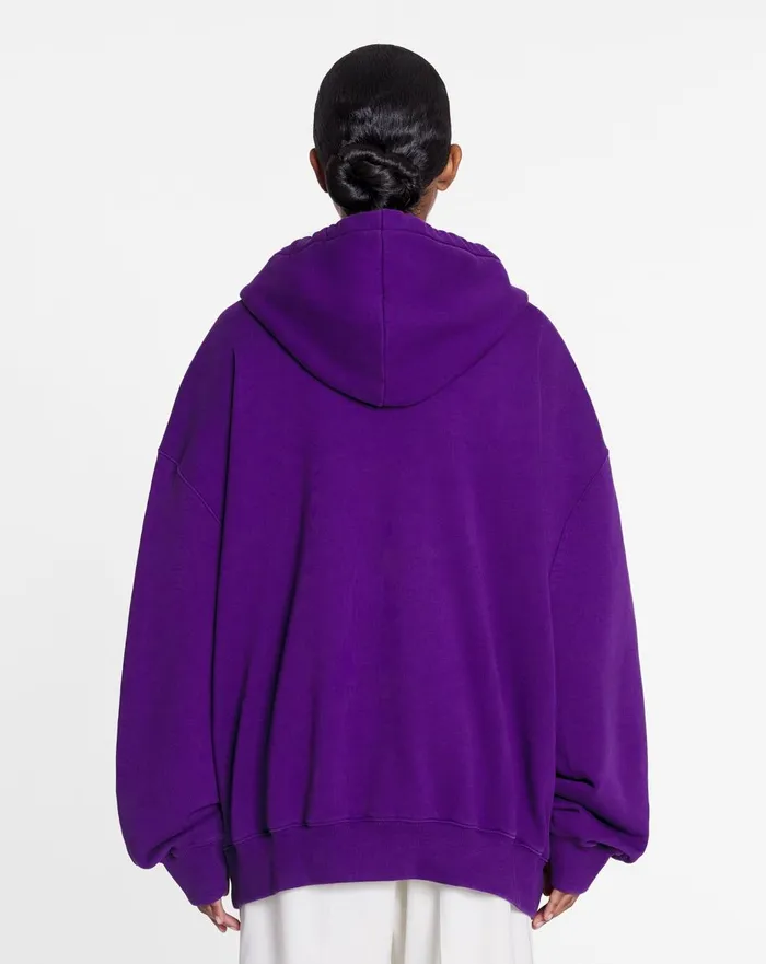 Lanvin X Future Unisex Baggy Hoodie With Eagle Print Purple Reign Women Lanvin TShirts and Sweatshirts Lanvin X Future Unisex Baggy Hoodie With Eagle Print Purple Reign Women Lanvin TShirts and Sweatshirts