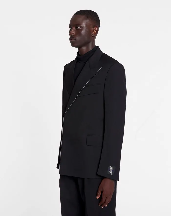 Lanvin X Future Unisex Doublebreasted Jacket Black Men Lanvin Coats and Jackets