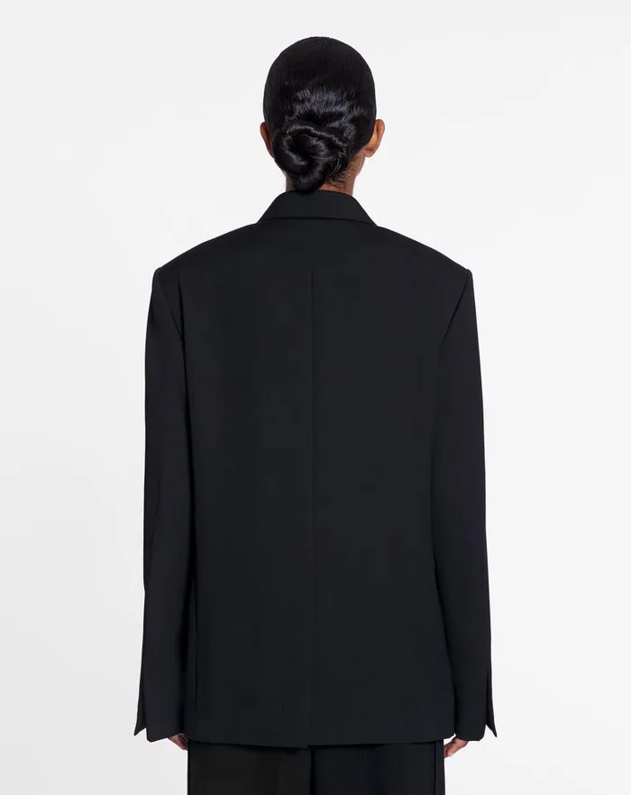 Lanvin X Future Unisex Doublebreasted Jacket Black Men Lanvin Coats and Jackets