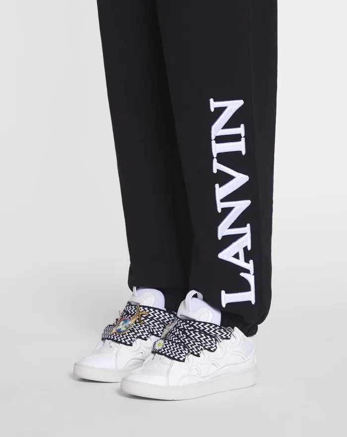 Lanvin X Future Unisex Logo Jogging Pants Black Men Lanvin Pants and Shorts