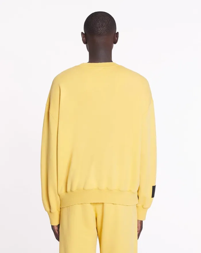 Lanvin X Future Unisex Loosefit Printed Sweatshirt Corn Women Lanvin TShirts and Sweatshirts