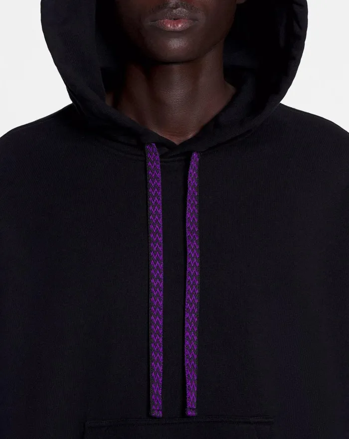 Lanvin X Future Unisex Oversized Curb Laces Black Men Lanvin Knitwear and Sweatshirts