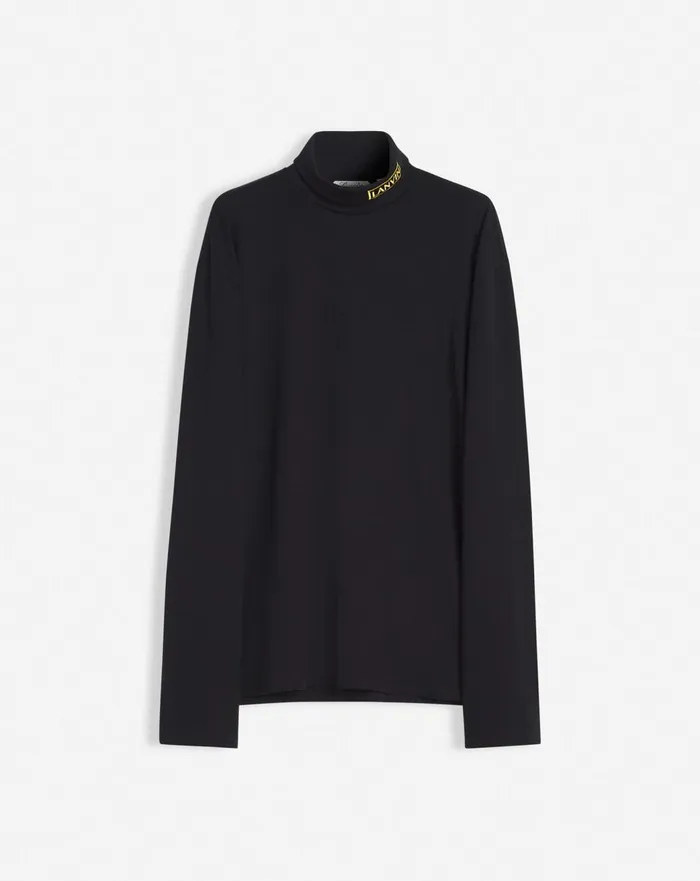 Lanvin X Future Unisex Turtleneck Top Black Men Lanvin Knitwear and Sweatshirts