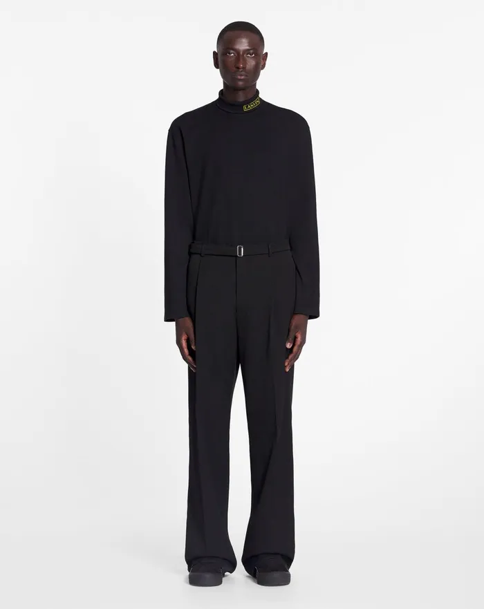 Lanvin X Future Unisex Turtleneck Top Black Men Lanvin Knitwear and Sweatshirts