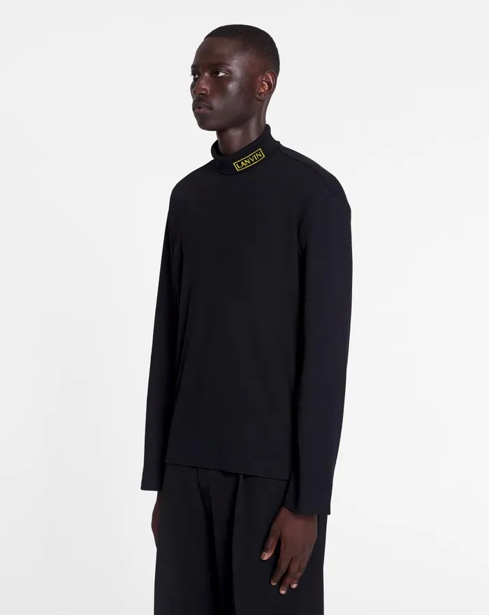 Lanvin X Future Unisex Turtleneck Top Black Men Lanvin Knitwear and Sweatshirts