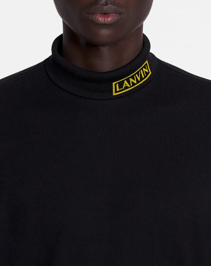 Lanvin X Future Unisex Turtleneck Top Black Men Lanvin Knitwear and Sweatshirts