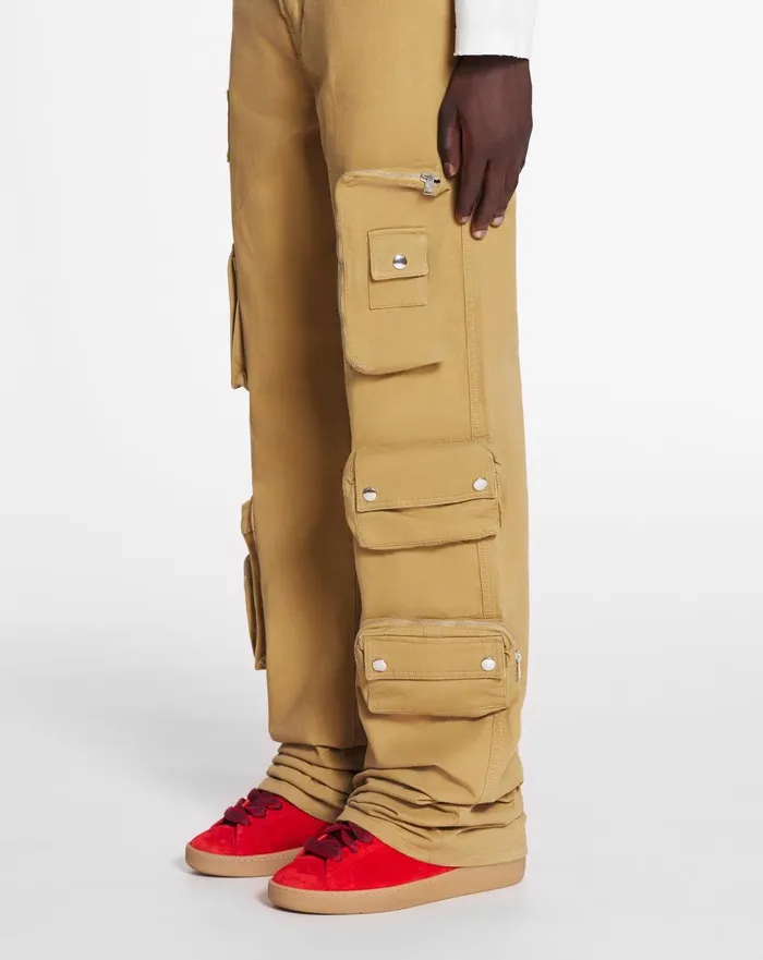 Lanvin X Future Wideleg Utility Pants Sand Women Lanvin Pants