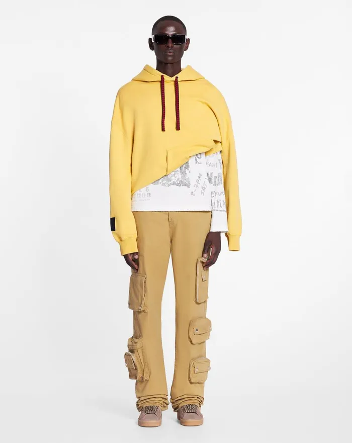 Lanvin X Future Wideleg Utility Pants Sand Women Lanvin Pants