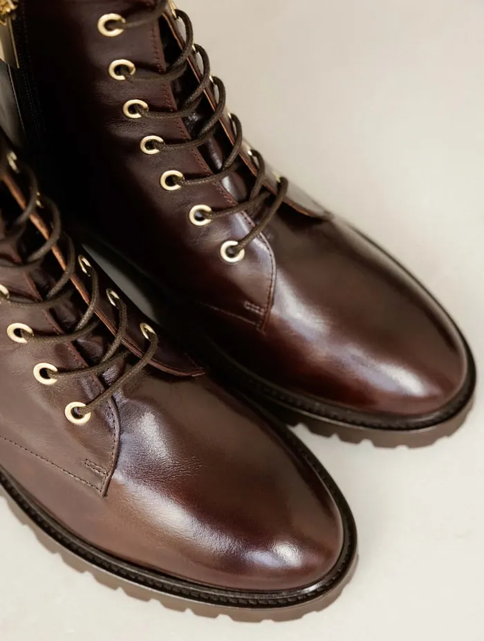 Lara Irish Coffee Women Bobbies Ankle Boots