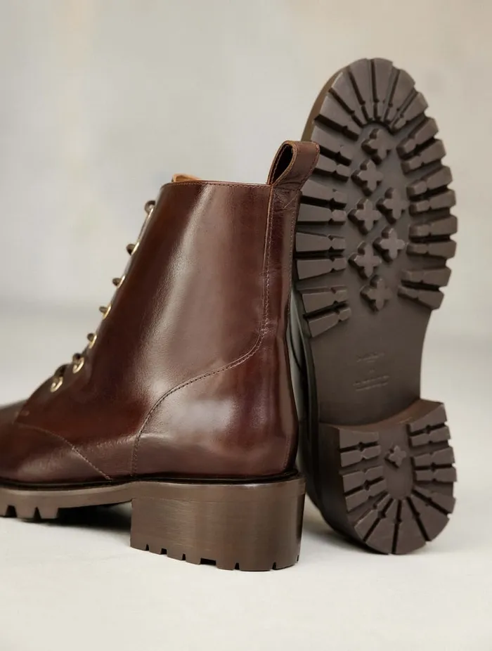 Lara Irish Coffee Women Bobbies Ankle Boots