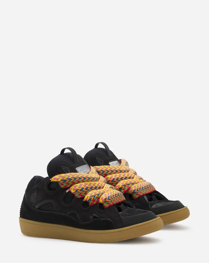 Leather Curb Sneakers Black Women Lanvin Sneakers Leather Curb Sneakers Black Women Lanvin Sneakers