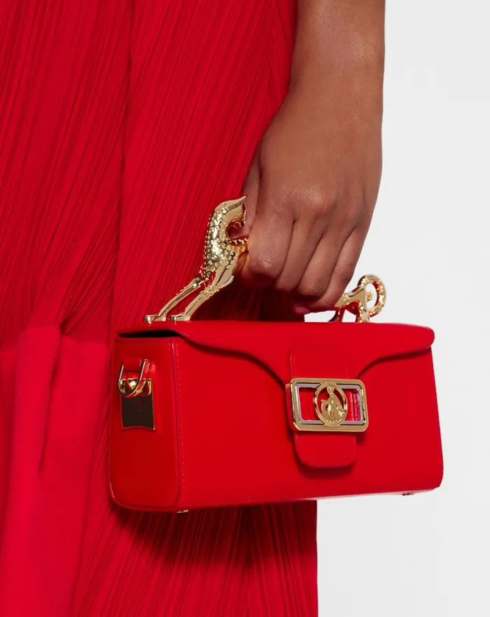 Leather Nano Pencil Cat Bag Flame Women Lanvin Mini Bags and Clutches Leather Nano Pencil Cat Bag Flame Women Lanvin Mini Bags and Clutches