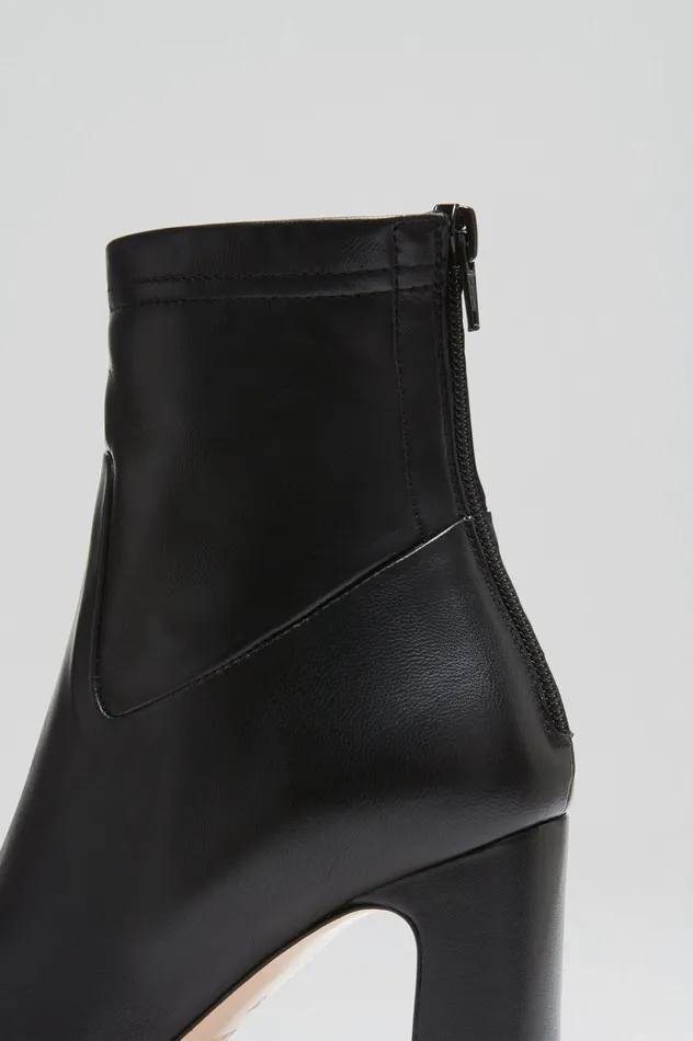 Leather STRETCH ANKLE BOOT 85 BLACK 8211 Scanlan Theodore Women Leather STRETCH ANKLE BOOT 85 BLACK 8211 Scanlan Theodore Women