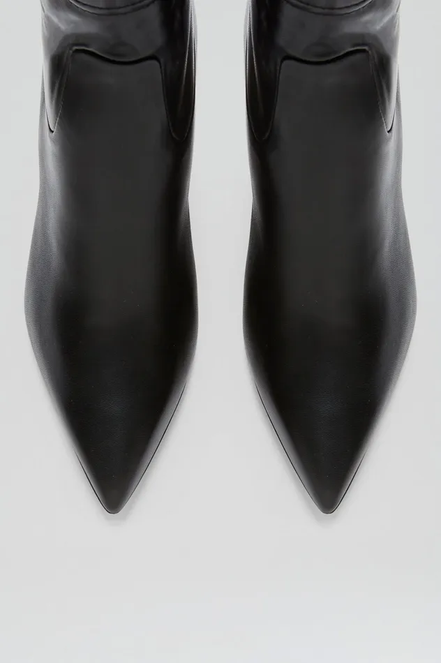 Leather STRETCH ANKLE BOOT 85 BLACK 8211 Scanlan Theodore Women Leather STRETCH ANKLE BOOT 85 BLACK 8211 Scanlan Theodore Women