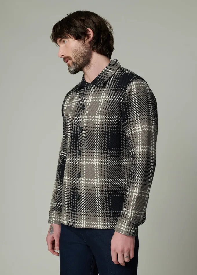 LEON PLAID OVERSHIRT Shadow Plaid Tops Tees Joe8217s Jeans Men