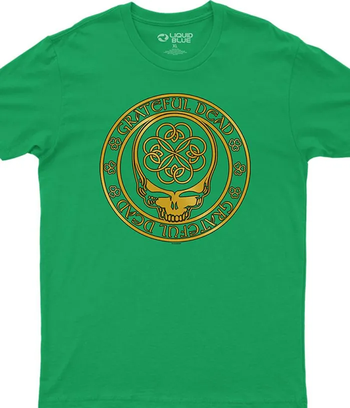Liquid Blue Athletic TShirt Men Emerald Dead Green Athletic TShirt