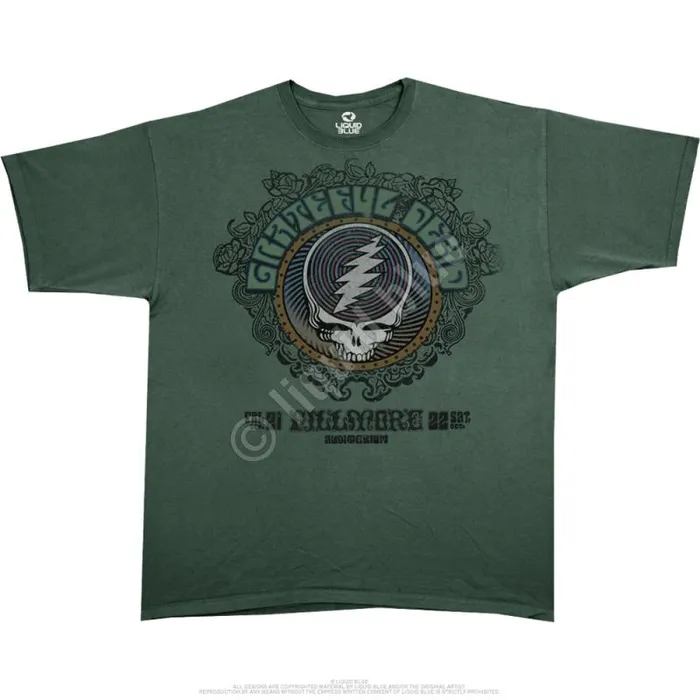 Liquid Blue Athletic TShirt Men Fillmore Green Athletic TShirt