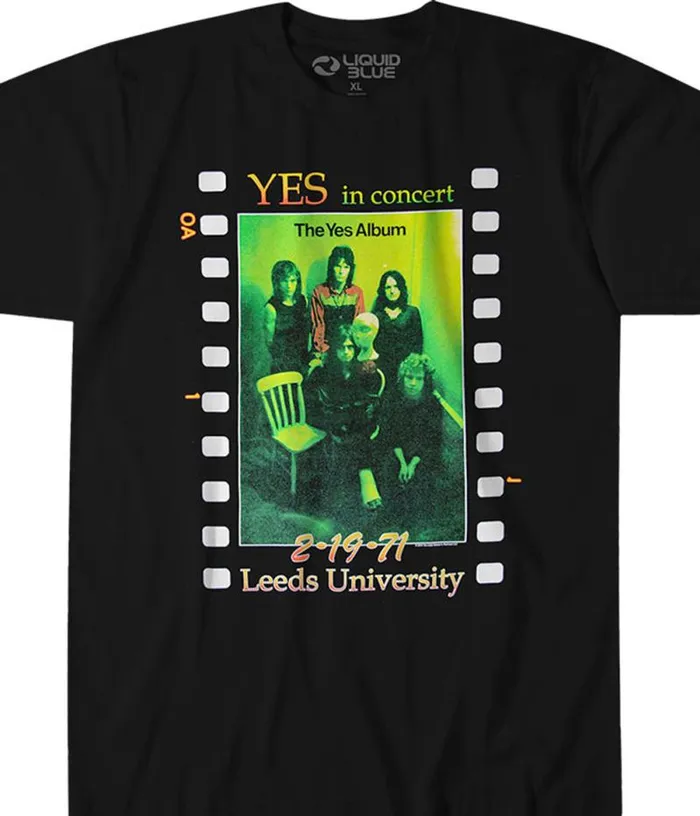 Liquid Blue Athletic TShirt Men Live At Leeds Black Athletic TShirt